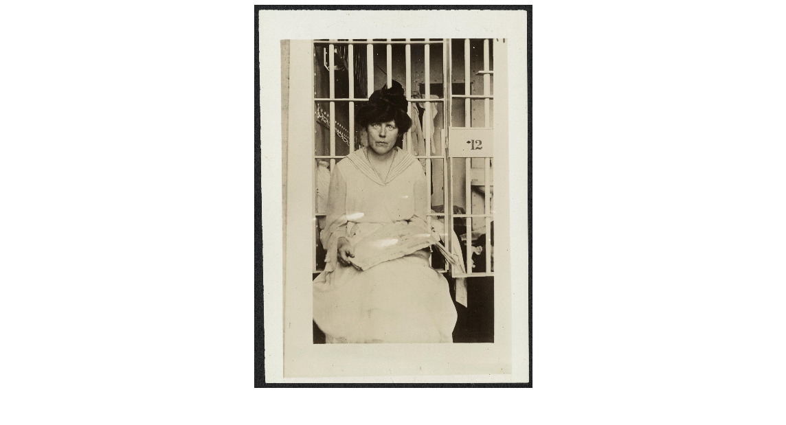 Miss  Lucy Burns in Occoquan Workhouse, Washington