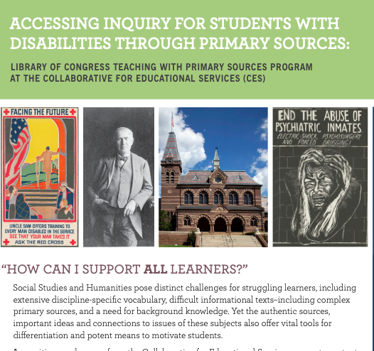 Flier for the Accessing Inquiry courses