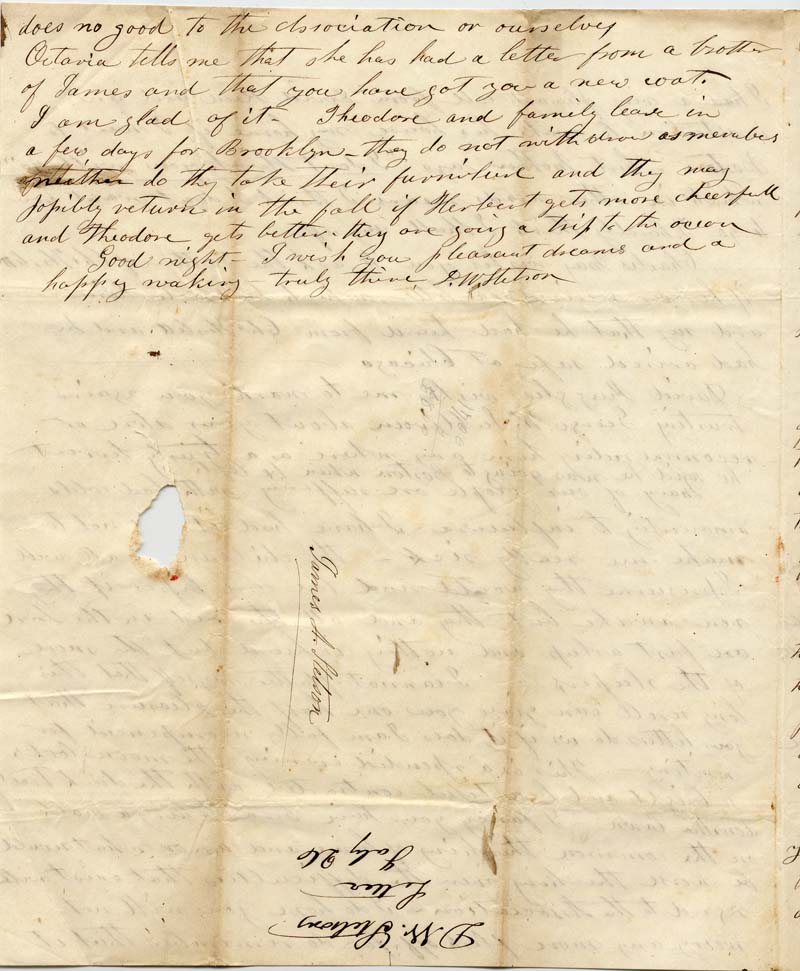 Letter, Dolly W. Stetson to James A. Stetson, July 26, 1844 | Emerging ...